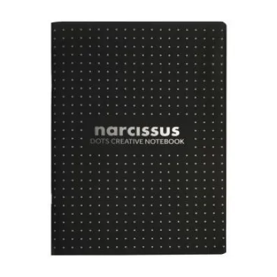Zeszyt A4 Narcissus czarny kropki, 80g 48 kartek