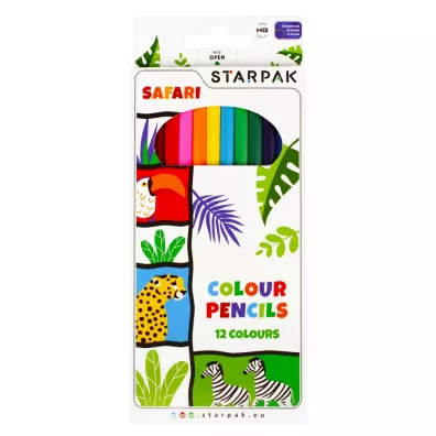 Starpak Kredki owkowe Safari 12 szt.