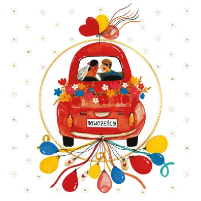 Henry Karnet z k�kiem z bilecikiem �lub - Auto garbus