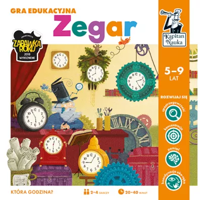 Kapitan Nauka. Gra edukacyjna. Zegar Edgard