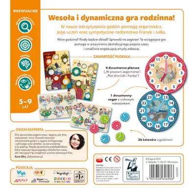 Kapitan Nauka. Gra edukacyjna. Zegar Edgard
