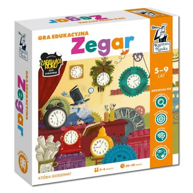 Kapitan Nauka. Gra edukacyjna. Zegar Edgard