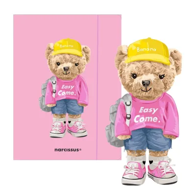 Narcissus Teczka A4 z gumk� - Teddies& Mi� Urszula