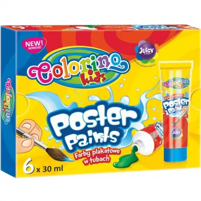 Patio Farby plakatowe w tubach Colorino Kids 6 x 30 ml