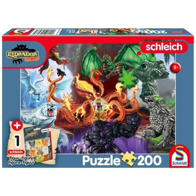 Puzzle 200 Straszne stworzenia + figurka G3 Schmidt Spiele-Puzzle