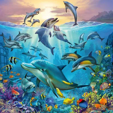Puzzle 3x49 el. Podwodne �ycie Ravensburger