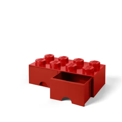 Szuflada klocek LEGO Brick 8 Czerwona