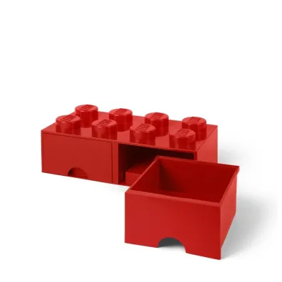 Szuflada klocek LEGO Brick 8 Czerwona