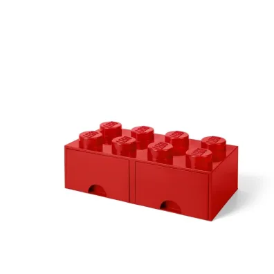 Szuflada klocek LEGO Brick 8 Czerwona