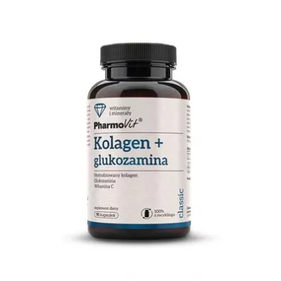 Pharmovit Kolagen + glukozamina Suplement diety 90 kaps.