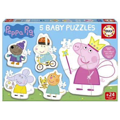 Puzzle Baby 5w1 �winka Peppa 113782 Educa