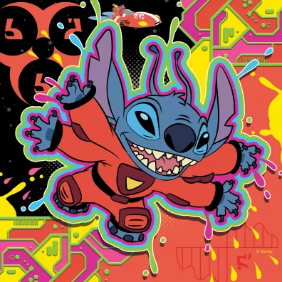 Puzzle dla dzieci 3x49 el. 2D Disney Stitch Ravensburger