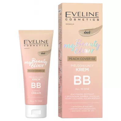 Eveline Cosmetics My Beauty Elixir piel�gnujacy krem BB 02 Dark Peach Cover 30 ml