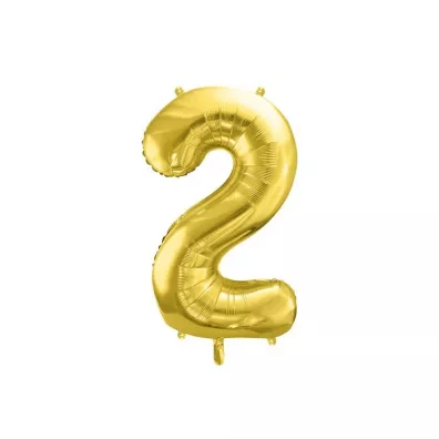 PartyDeco Balon foliowy 2 jasny z�oty 72cm
