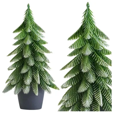 LeanToys Choinka ozdobna Srebrne wyko�czenie 22x10cm