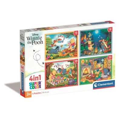 Puzzle 4w1 - SuperColor. Disney WTP (12+16+20+24 el.) Clementoni