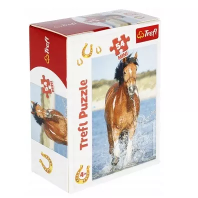 Puzzle mini 54 el. �wiat koni 1 Trefl