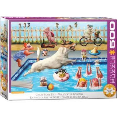 Puzzle 500 el. Crazy pool day by Lucia Heffer Eurographics