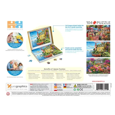 Puzzle 104 The Cottage Lighthouse by Dominic Davison 6704-6024 Eurographics