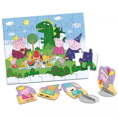 Puzzle mi�kkie 35 el. �winka Peppa. Wr�ka Lisciani