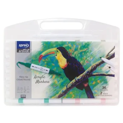 Koh-I-Noor Markery akrylowe dwustronne 36 kolor�w
