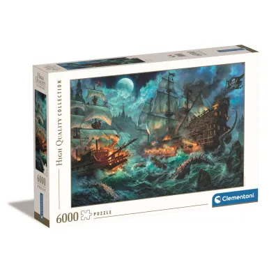 Puzzle 6000 el. High Quality Collection. Pirates Battle Clementoni