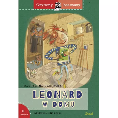 Czytamy bez mamy. Leonard w domu (poziom 2) - Magdalena Zar�bska