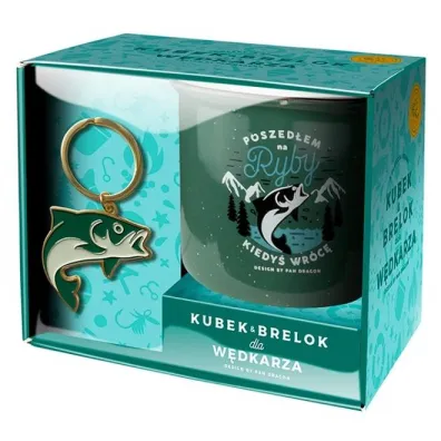 Pan Dragon Zestaw kubek + brelok Hobby-Ryby