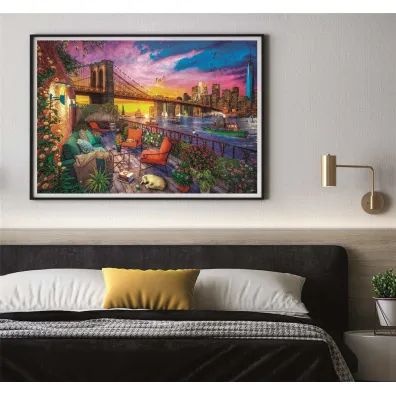 Puzzle 3000 el. Manhattan Balcony Sunset Clementoni