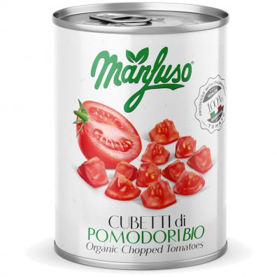 Manfuso Pomidory w kawakach bezglutenowe 400 g Bio