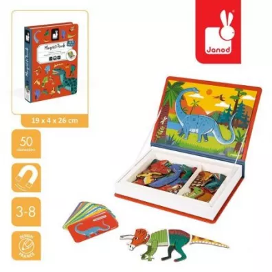 Puzzle Magnetyczna uk�adanka Dinozaury Magnetibook Janod