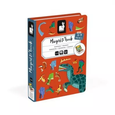 Puzzle Magnetyczna uk�adanka Dinozaury Magnetibook Janod
