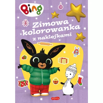 Bing. Zimowa kolorowanka z naklejkami
