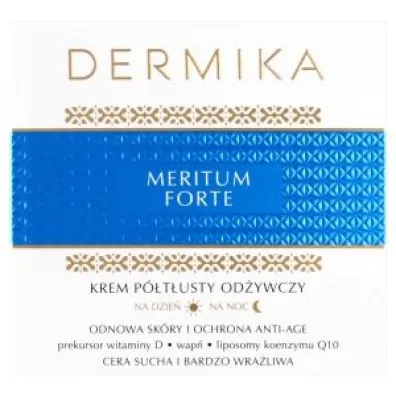 Dermika Meritum Forte Krem p�tusty od�ywczy na dzie� i noc 50 ml