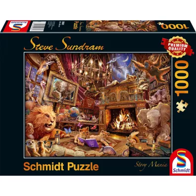 Puzzle  1000 el. Zwierzaki czytaj ksiki Schmidt