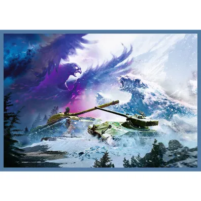 Puzzle 4x250 el. Wielka bitwa czo�g�w Trefl