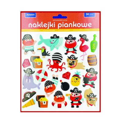 Naklejki piankowe caoroczne V1 24 szt.