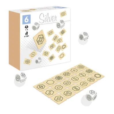 Silver kostki z piktogramami