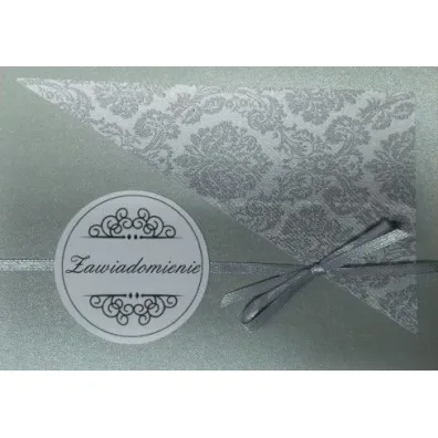 Zawiadomienia na �lub r�cznie robione op.5 szt. mix wzor�w i kolor�w
