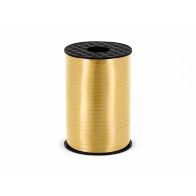 PartyDeco Wst��ka plastikowa z�ota 5mm x 225m