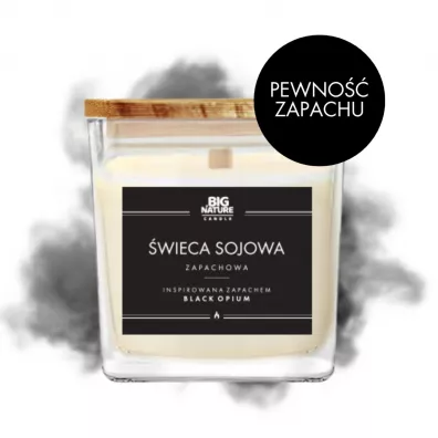 Big Nature wieca sojowa inspiracja zapachowa Black Opium 205 g