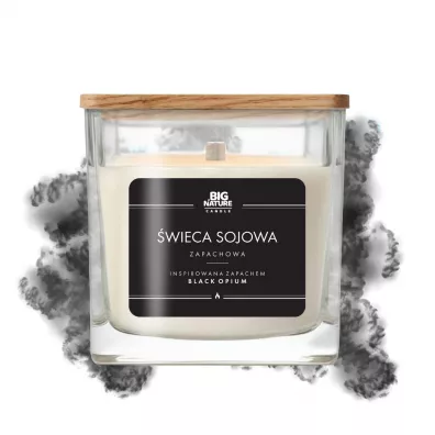 Big Nature wieca sojowa inspiracja zapachowa Black Opium 205 g