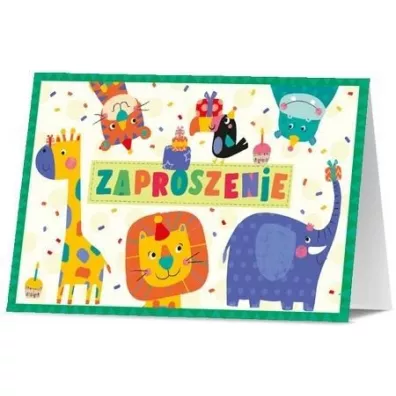 Pan Dragon Zaproszenie Urodziny 10 szt.