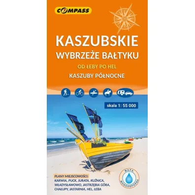 Kaszubskie wybrze�e Ba�tyku &ndash; od �eby po Hel. Mapa turystyczna w skali 1:55 000 (wersja wodoodporna)
