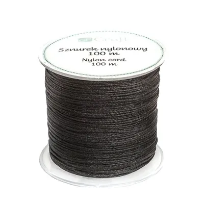Dalprint Sznurek nylonowy 0,8mm 100m czarny