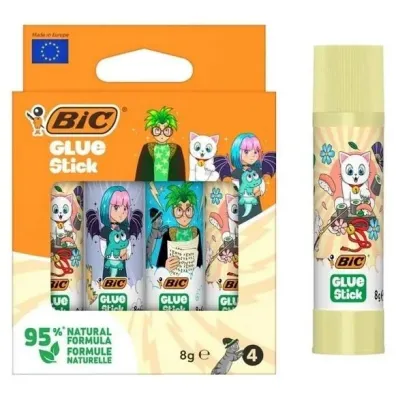 Klej Stick ECOlustions 8g Decor 4 szt BIC