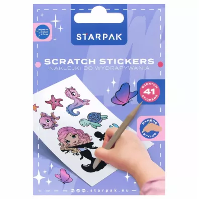 Zestaw kreatywny wydrapywanka Girl STARPAK 538962