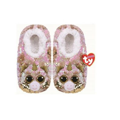 TY Fashion Sequins cekinowe pantofle FANTASIA - jednoroec roz: L (36-38) 95561 TY