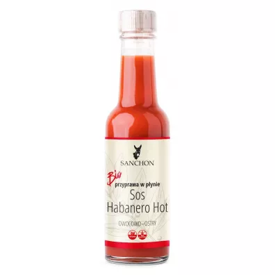 Sanchon Przyprawa w p�ynie sos habanero hot wega�ska bezglutenowa 140 ml Bio