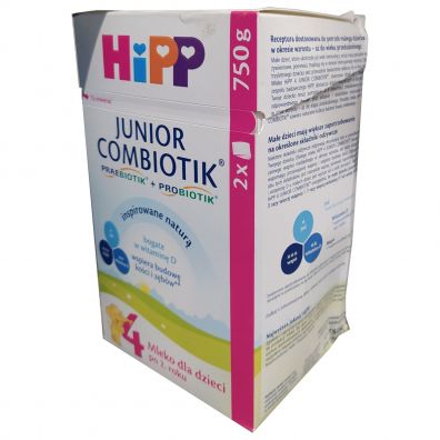 Hipp Junior Combiotik 4 Mleko dla dzieci po 2. roku (uszkodzone opakowanie) 750 g